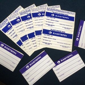 Vintage Eastern Airlines Luggage Tags